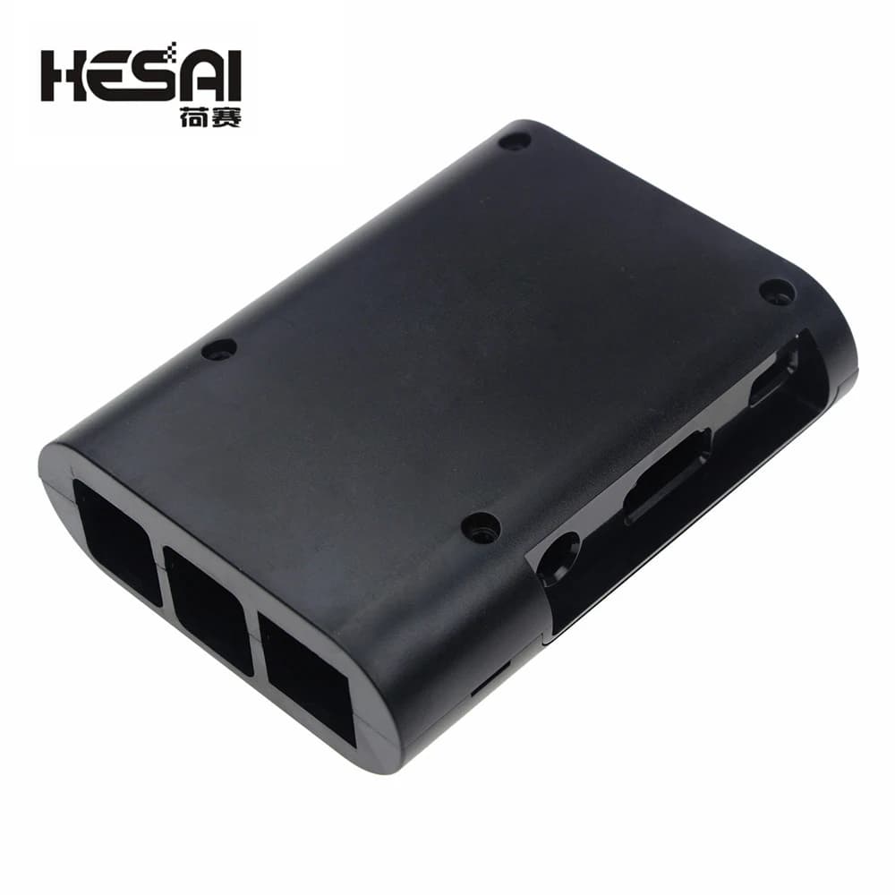 Custodia per Raspberry Pi 3 Model B Plus e Raspberry Pi 3 2, Scatola Nera in ABS per Raspberry Pi