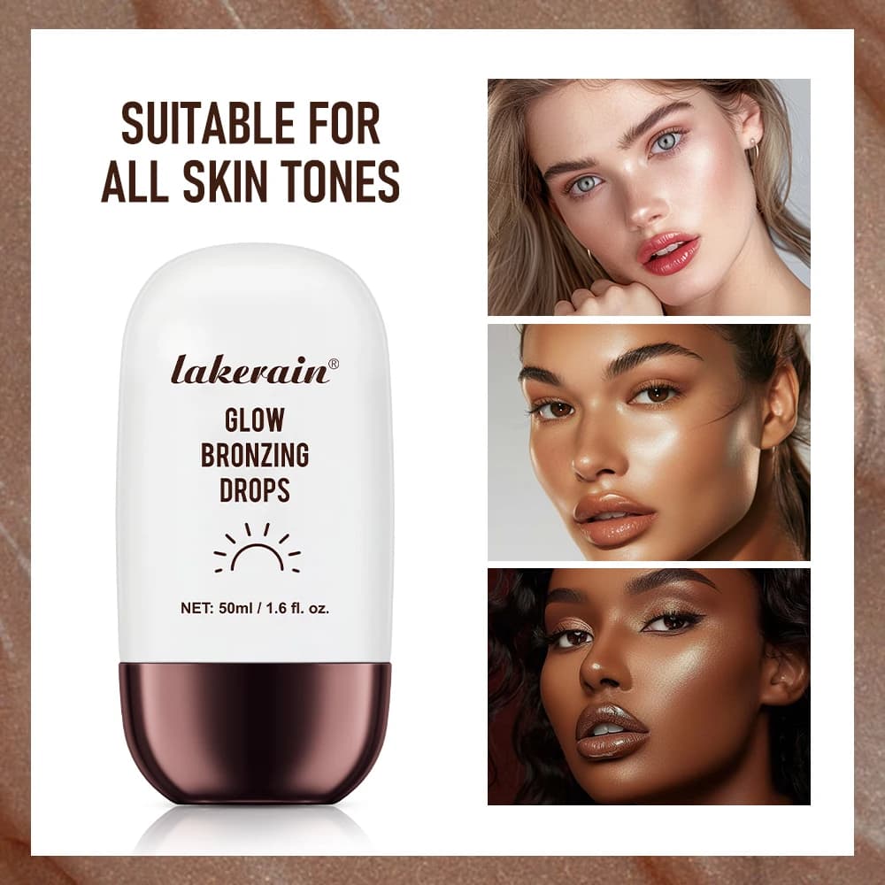 Bronzer Evidenziatore Gocce Correttore leggero Schiarente Carnagione Contorno viso Mix Fondotinta Idratante Primer per trucco