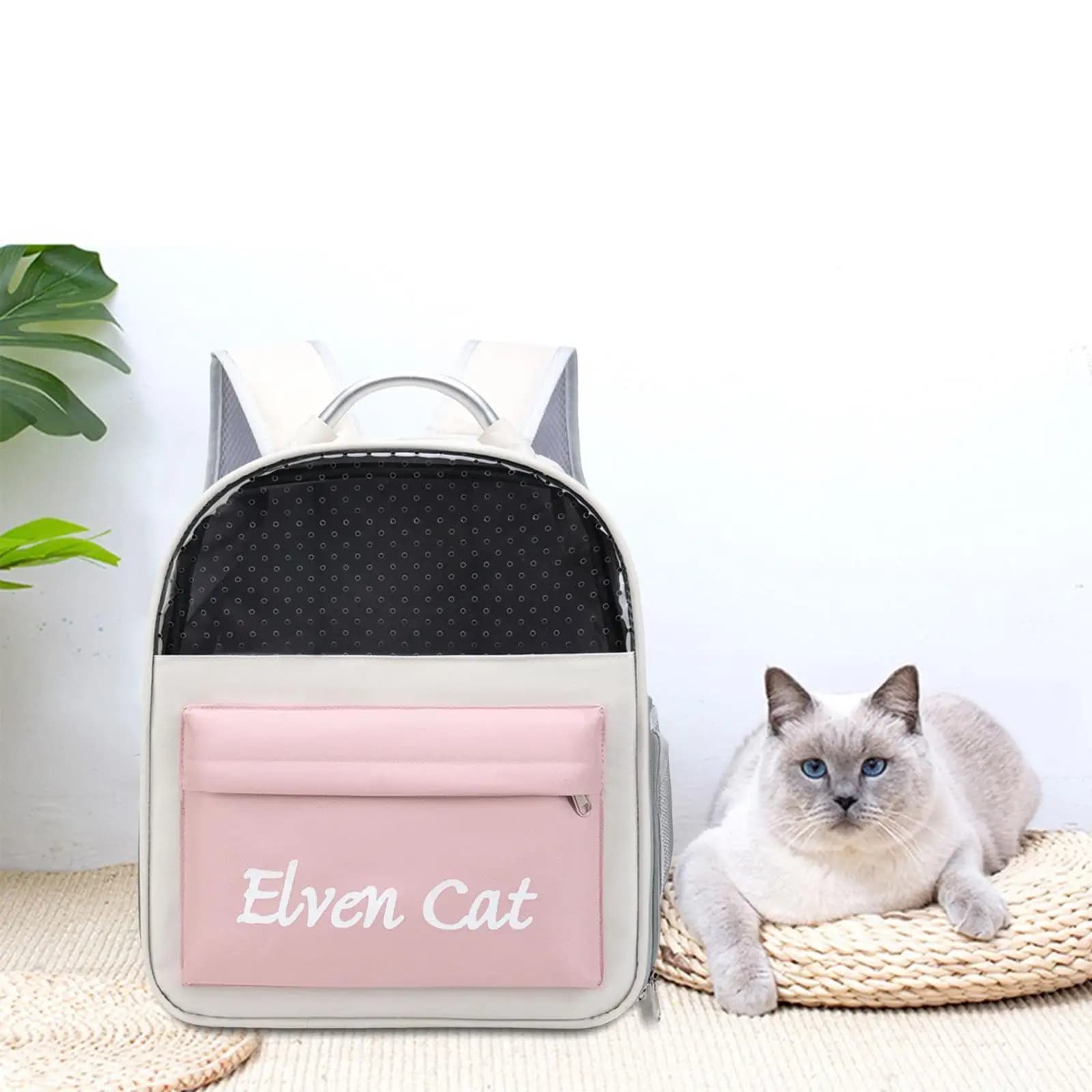 Breathable Pet Travel Carrier, Large Ventilate Shoulder Bag , Cat , for Outdoor Hiking Walking Camping Small Animals