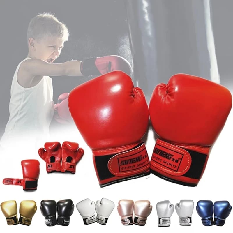 3-10 Yrs Kids Boxing Gloves for Kids Children Youth Punching Bag Kickboxing Muay Thai Mitts MMA Training Sparring Gloves X7JD