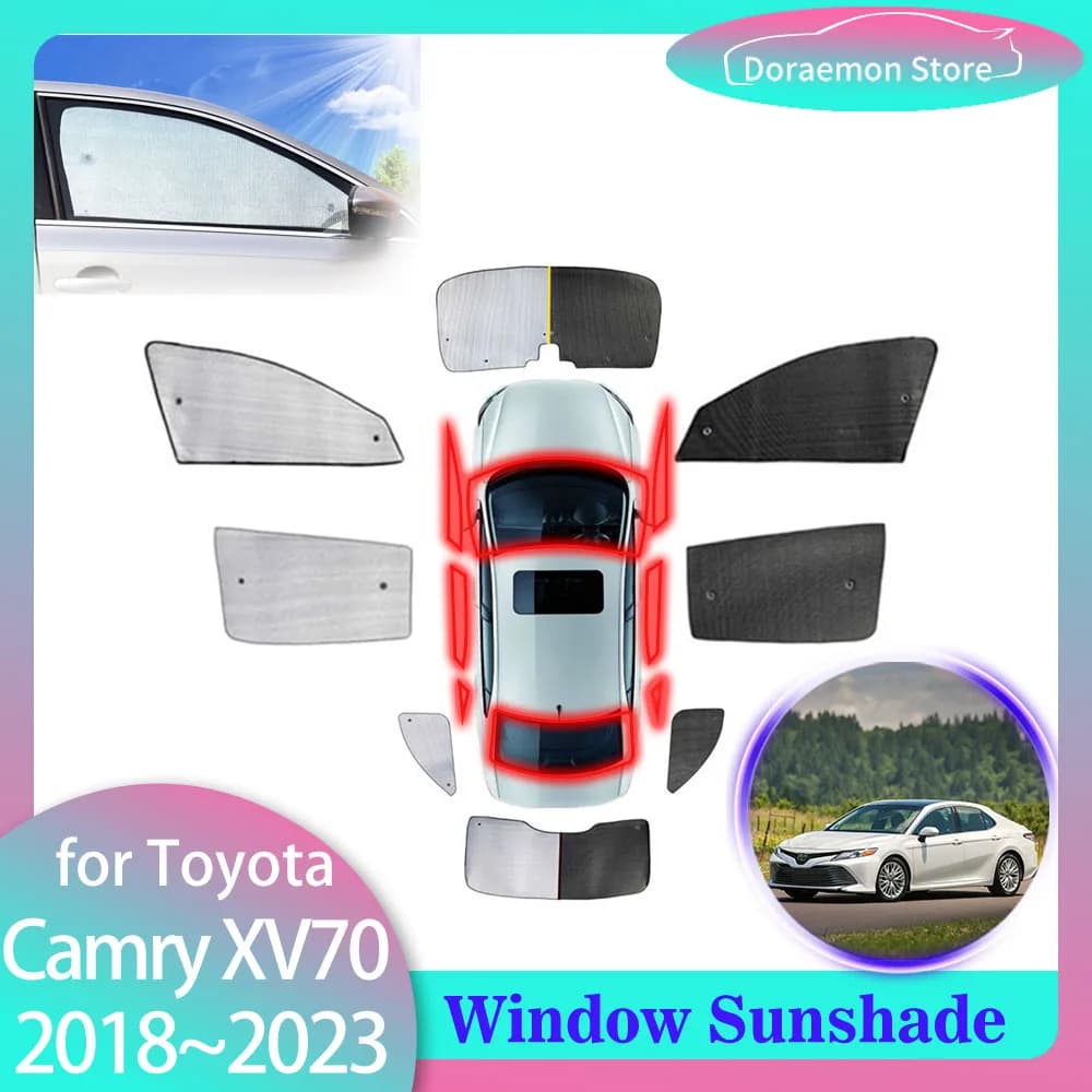 Parasole completo per auto per Toyota Camry XV70 Daihats Altis 2018 ~ 2023 2019 2020 2021 2022 parabrezza anteriore tenda parasole visiera lunotto posteriore