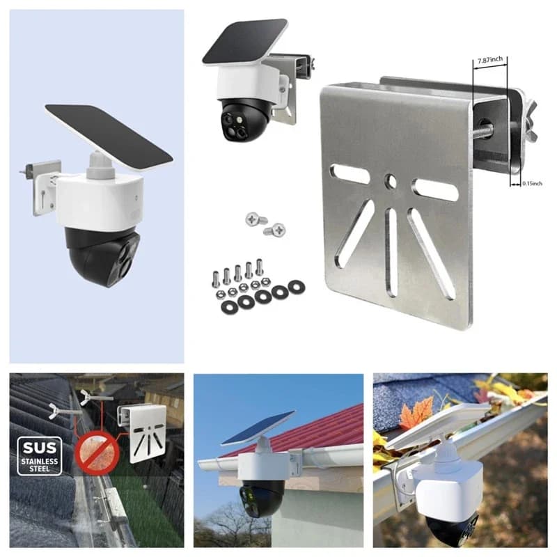 Mounting bracket for Surveillanc camera for Eufy SoloCam S340E30 Protect your support for solar camera eaves