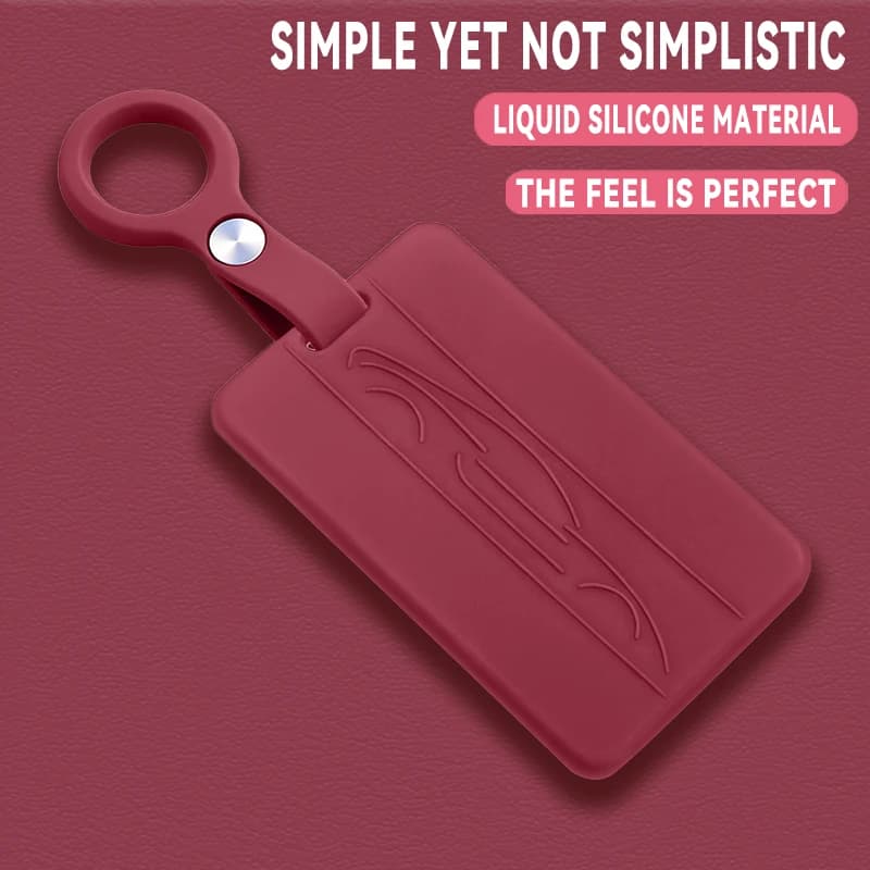 Cover Protettiva in Silicone per Chiave Smart NFC Auto, Guscio Protettivo per Telecomando Tesla Model 3 Model Y Juniper S X, Accessori Portachiavi