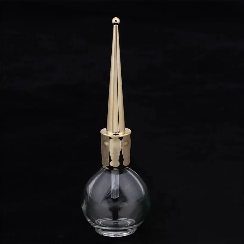 Bottiglia vuota per gel per unghie con pennello Bottiglia vuota in vetro Bottiglia per smalto da 15 ml Bottiglia vuota per gel per unghie Contenitore per nail art