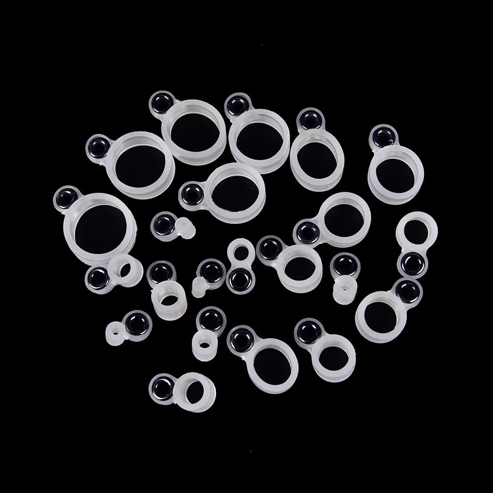 14Pcs anello di filo per canna da pesca anello di guida per lenza da pesca in Silicone di diverse dimensioni 1-14