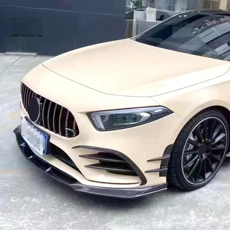 Carbon Fiber Front Lip for Mercedes Class A W177 A200L A35 A45 2019-2023, Carrozzeria Kit, Diffuser, Exterior Accessories, Directly from Factory