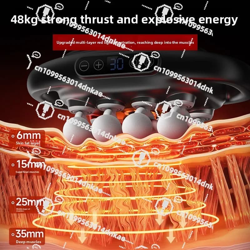 Professional Massage Gun at 16 Heads for Fascia, Polpacci, Back, Life, Head, Muscular Relaxation Massage