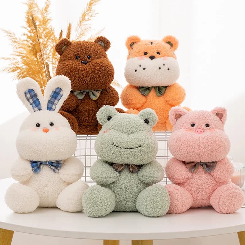 Simpatico peluche Kawaii Hag peluche orso tigre coniglio rana maiale bambola giocattoli di peluche Dec Kids Love regali di compleanno di natale