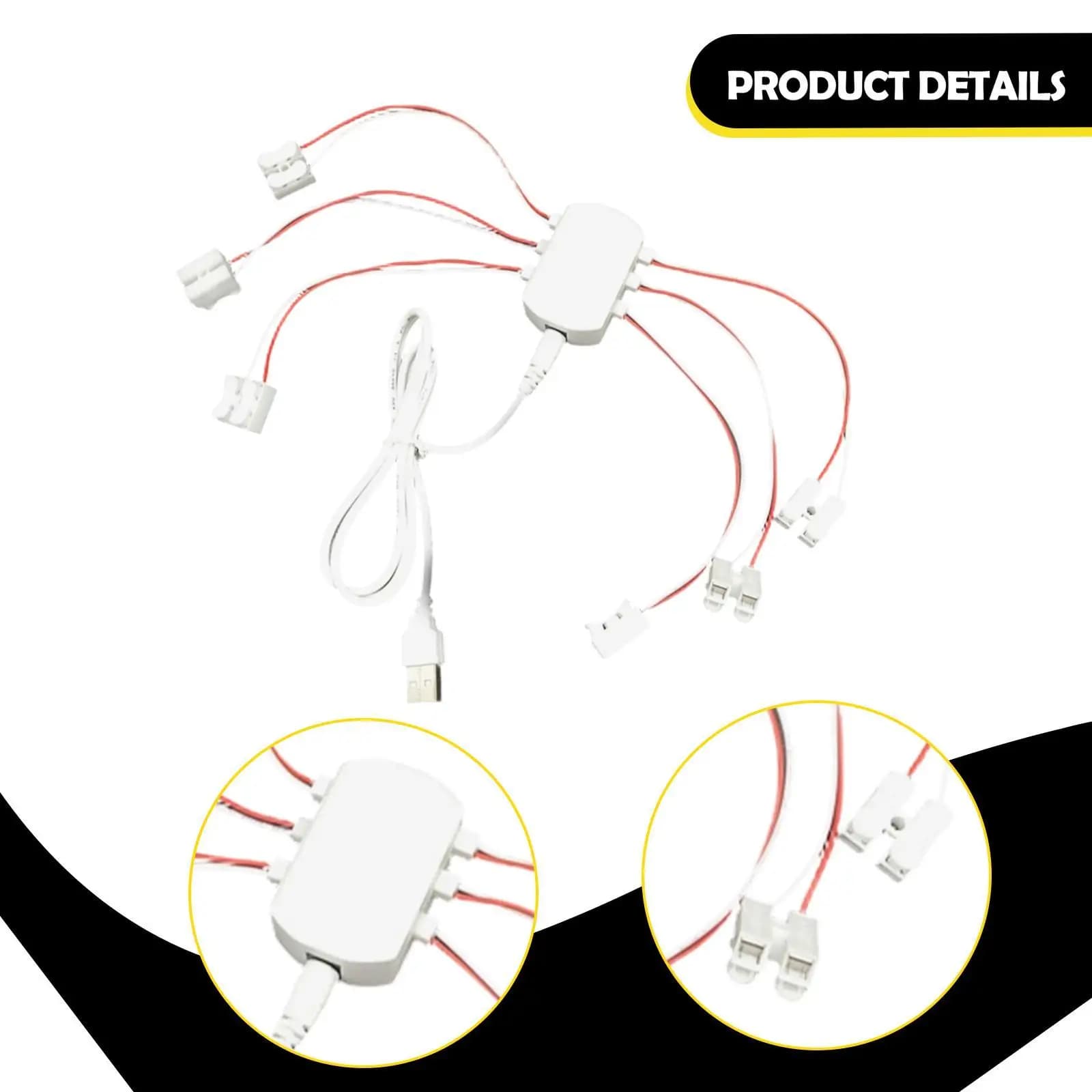 USB Power Supply Hub for Lighting Models, 5V Efficient Power Supply for Decoration Railway Scenes