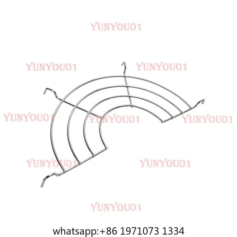 Stainless Steel, Semicircle, Drain Rack, Frying Pan Edge Kitchen Rack, Steaming Rack, Oil Filter