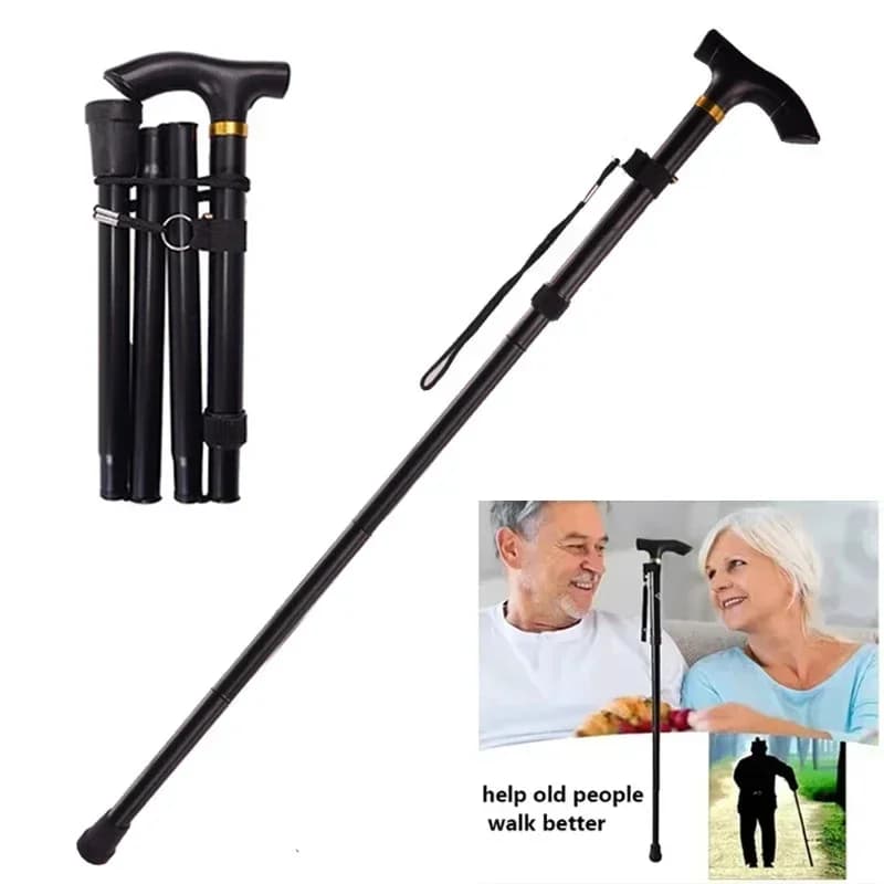 Ultralight Foldable Telescopic Trekking Poles Portable Alpenstock for Hiking Camping Nordic Walking