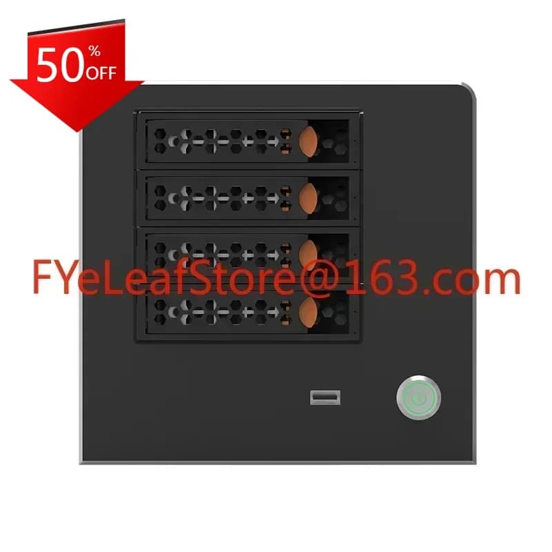 Custodia per server di archiviazione di file da ufficio Mini Nas Piccola casa di archiviazione a 4 dischi