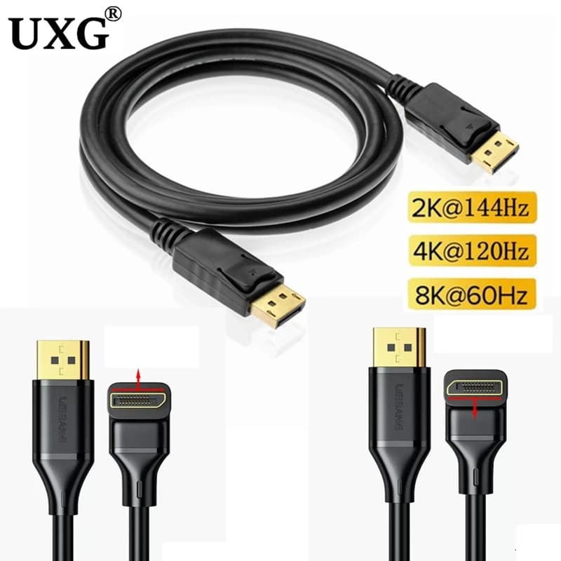 Cavo Displayport 3M 4K DP 144Hz cavo Audio Video adattatore a 90 gradi per Xiaomi TV Box videogioco portatile DP cavo Display Port