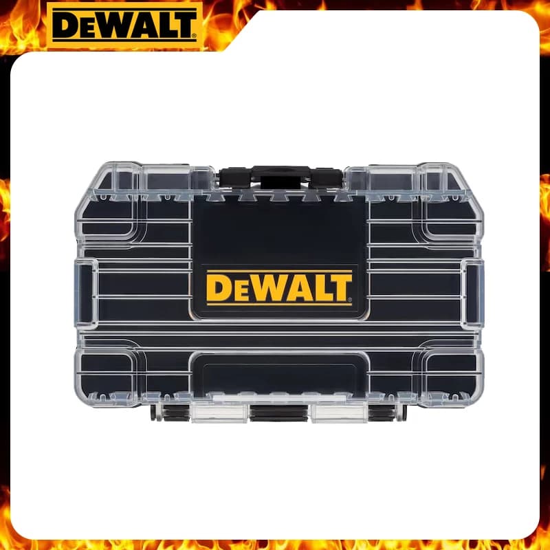 DEWALT TSTAK Heavy Duty Housing Black Medium Stackable Dustproof Drill Tips Accessories 148*85*40mm Storage Tool Box 1 PZ
