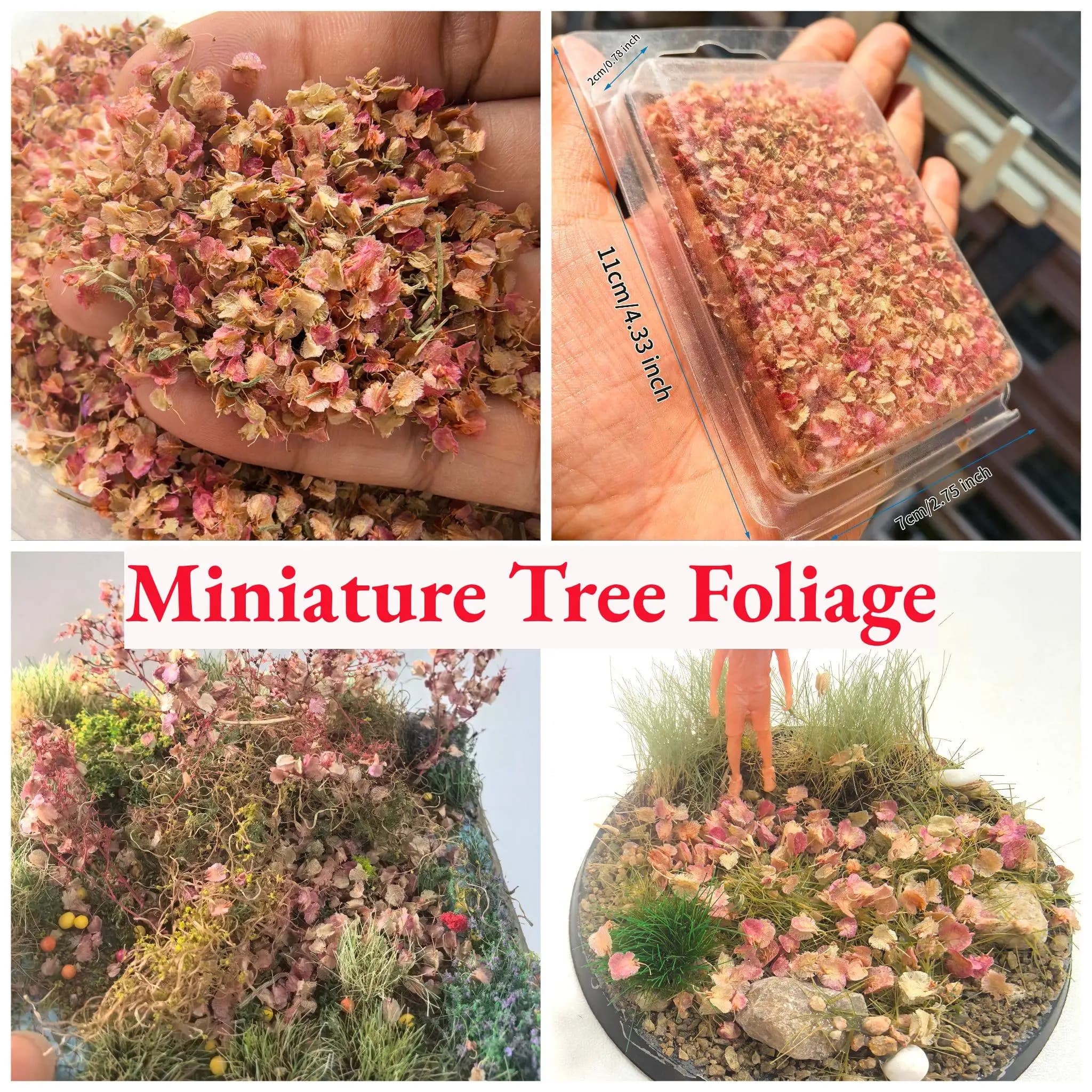Piante artificiali in fogliame di albero in miniatura per Ho OO N Modello fai da te che realizza layout del treno ferroviario/Paesaggio da tavolo/Decorazione del giardino