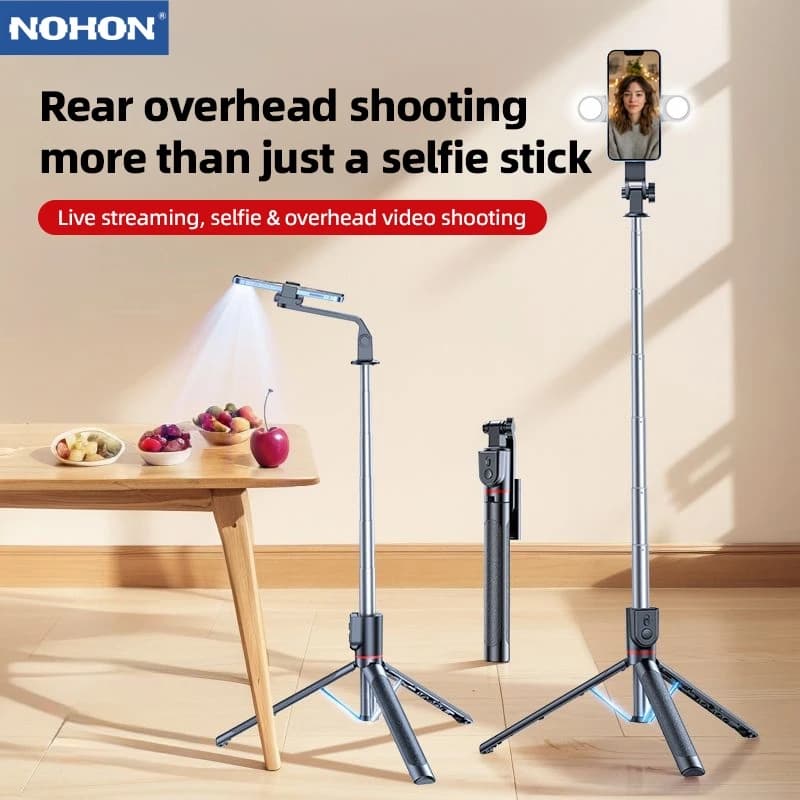 Retractable Selfie Stick 70-Inch And Tripod Dual Handheld And Freestanding Design Wireless Remote Shutter 360 Degree Rotation And Multi-Angle Adjustment Stable