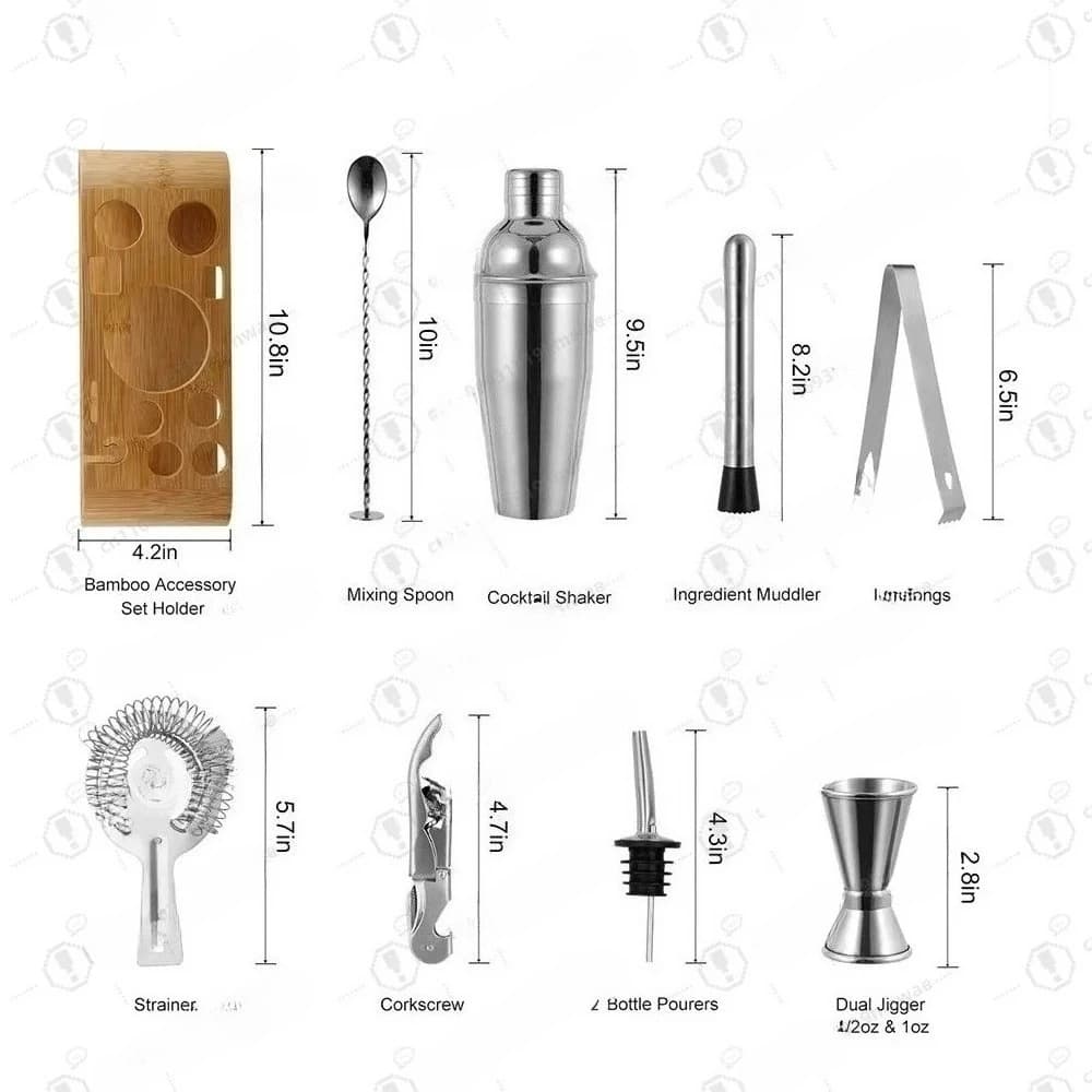 1PC Professional Stainless Steel Bartender Kit Jig Cocktail Shaker Set Bar Accessories for Home Bar & Pub Use