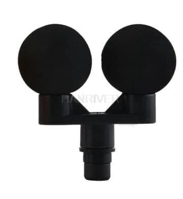 Muscle relaxing head vibrates to relax gun head for gun head massage