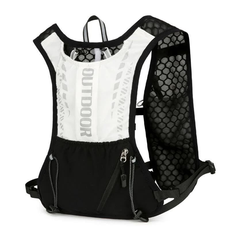 Gilet da Corsa con Zaino per Idratazione per Uomini e Donne, Borsa Riflettente per Maratone, Trail Running, Ciclismo, Escursionismo e Jogging