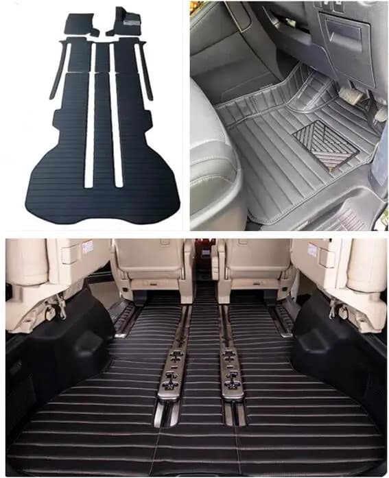 Tappetini auto personalizzati completi per Toyota Vellfire con guida a destra 2026-2002, 7-8 posti, tappeti impermeabili per Vellfire 2024