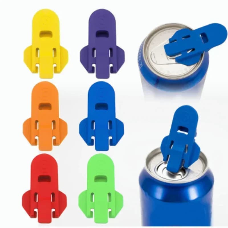 6 pezzi apribottiglie facile apribottiglie coperchio per bevande in plastica colore casuale accessori da cucina facili da usare gadget fantastici