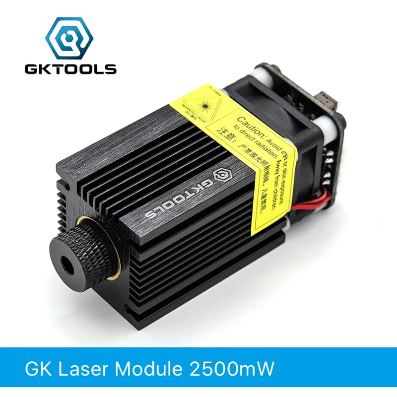FB03 2500 Mw 445nm 12V Modulo Laser Blu 2.54-3P Ttl/Modulazione Pwm per Incisore Laser in Grado di Controllare La Potenza Del Laser Focusable Gktools