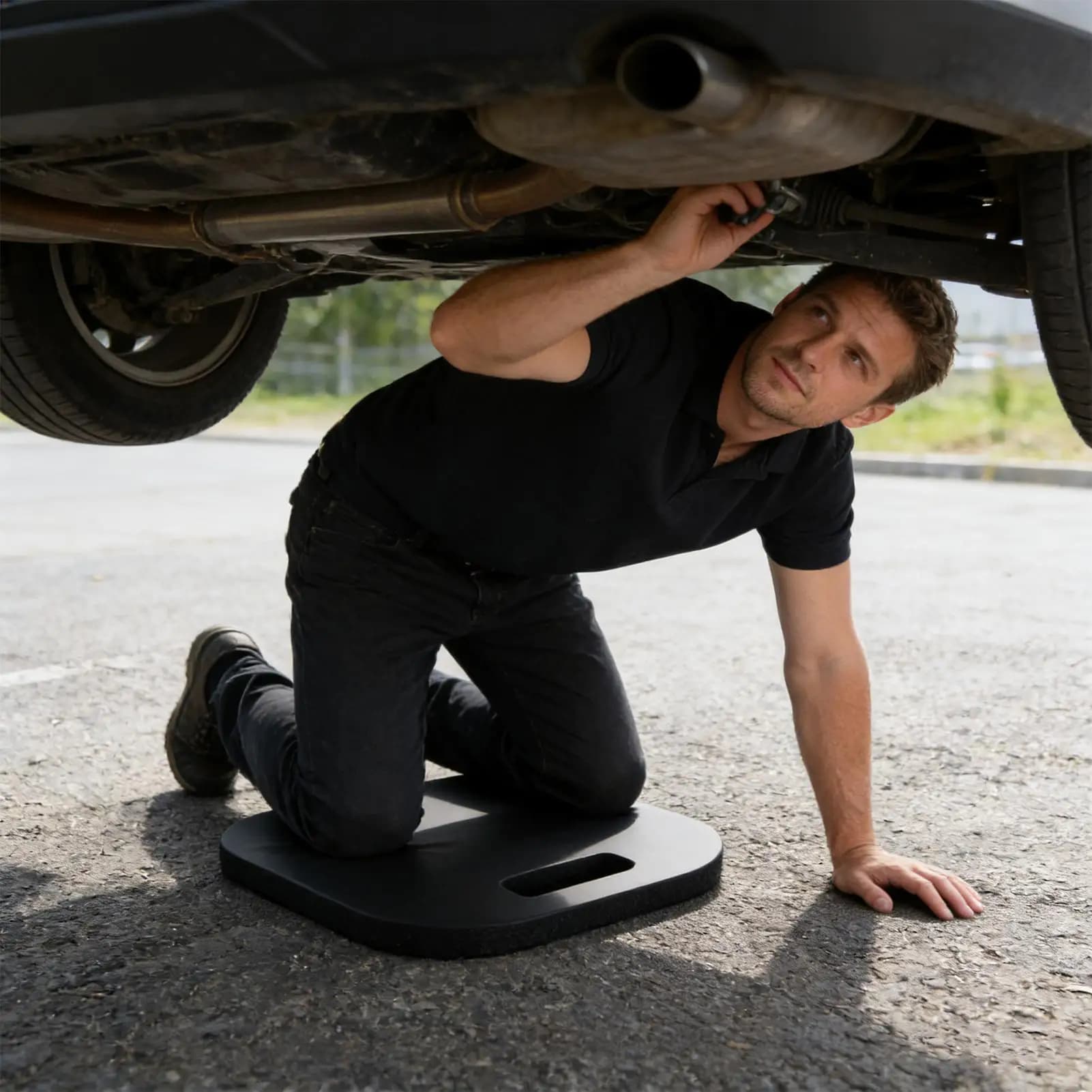 Cuscino per ginocchiere da giardino in schiuma spessa, protezioni per ginocchia da costruzione per yoga, esercizio fisico, palestra, pallavolo, preghiera, bagno, pesca