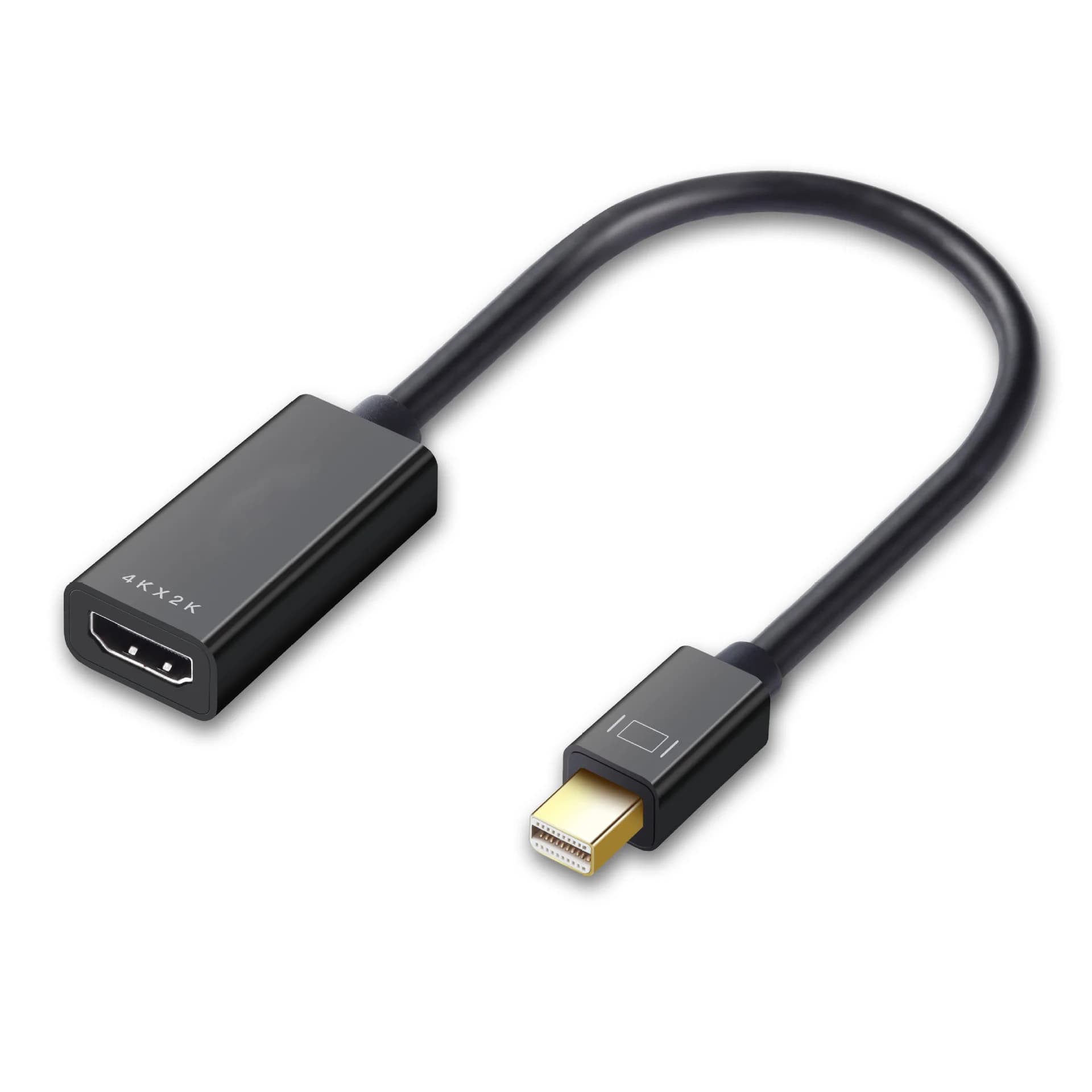 Mini DisplayPort to HDMI Adapter 4K, Thunderblot to HDMI Cable Adapter Compatible with Apple MacBook Air Pro, iMac, Microsoft