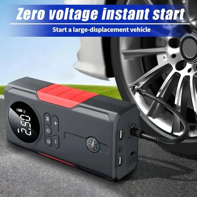 Starter salto per compressore d automatica 12v portatile con a batteria integrato e sistema monitoraggio dei