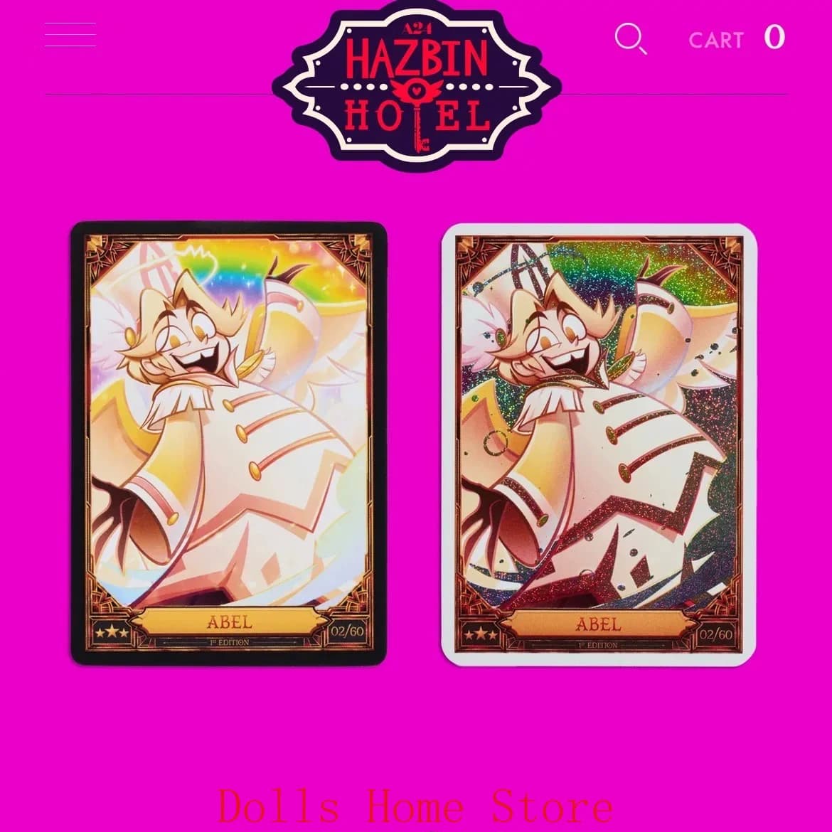 Anime Official Hazbin Hotel Lucifer Morningstar Alastor Vox Husk Angel Dust Cosplay Cartoon Collection Card Lesser Calorie Gift