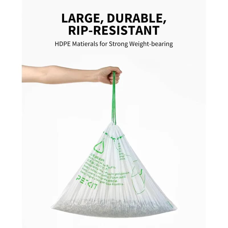 PETKIT Replacement Trash Bag For Puramax 2/PUROBOT Max Pro Automatic Cat Litter Box-1-5 Rolls Waste Bags