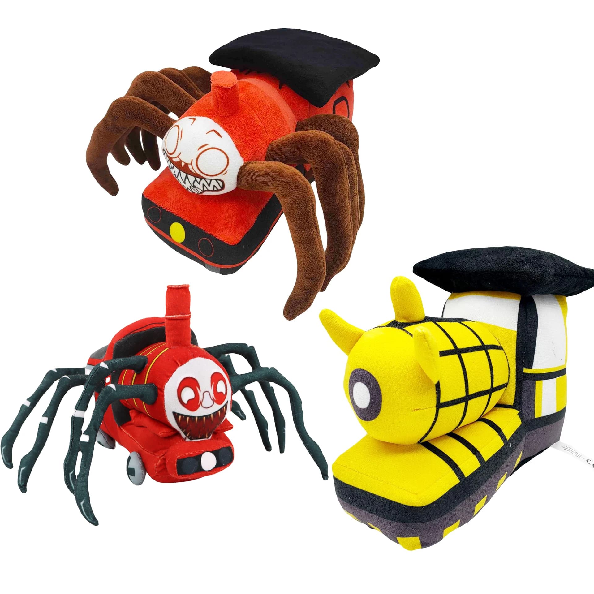 Choo-Choo Charles peluche gioco Horror personaggio bambola di pezza spaventoso ragno treno modello morbido Cartoon Plushie per bambini bambini