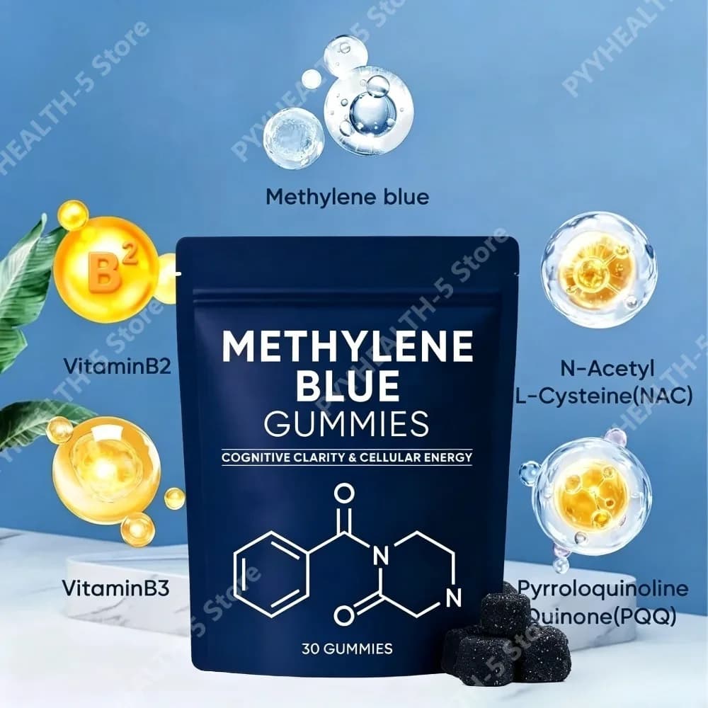 Gommose di Vitamina B2 B3 NAC PQQ, 30 Pezzi, Integratore Quotidiano per il Benessere degli Adulti, Supporto Nutrizionale Cellulare, Gommose Masticabili