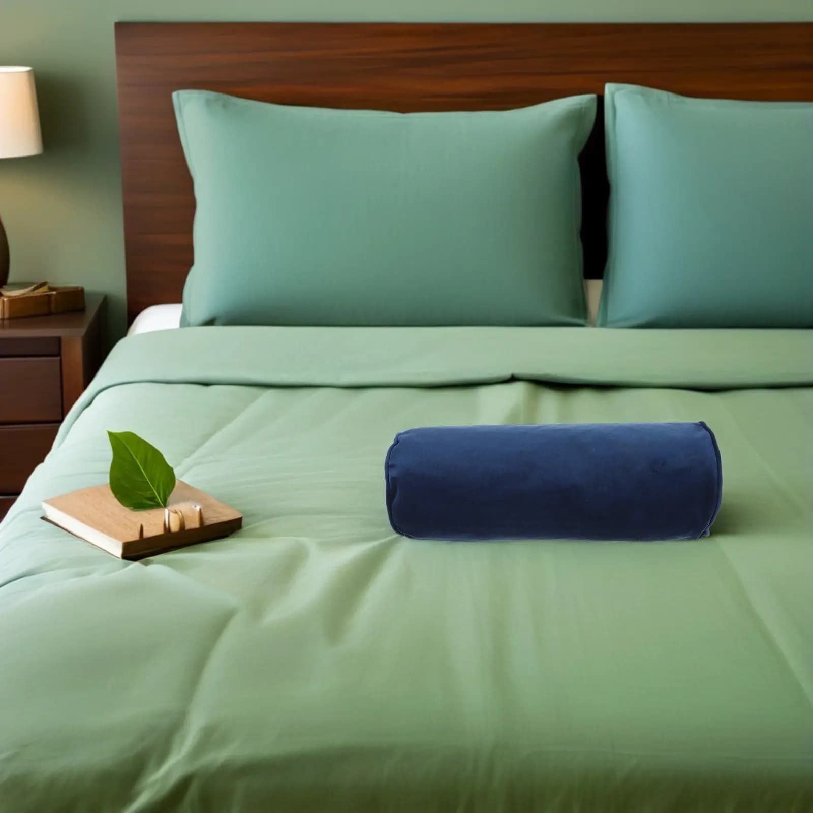 Fodera per cuscino cilindrico rotondo con cerniera 40x15cm per divano, camera da letto, soggiorno, viaggio, yoga