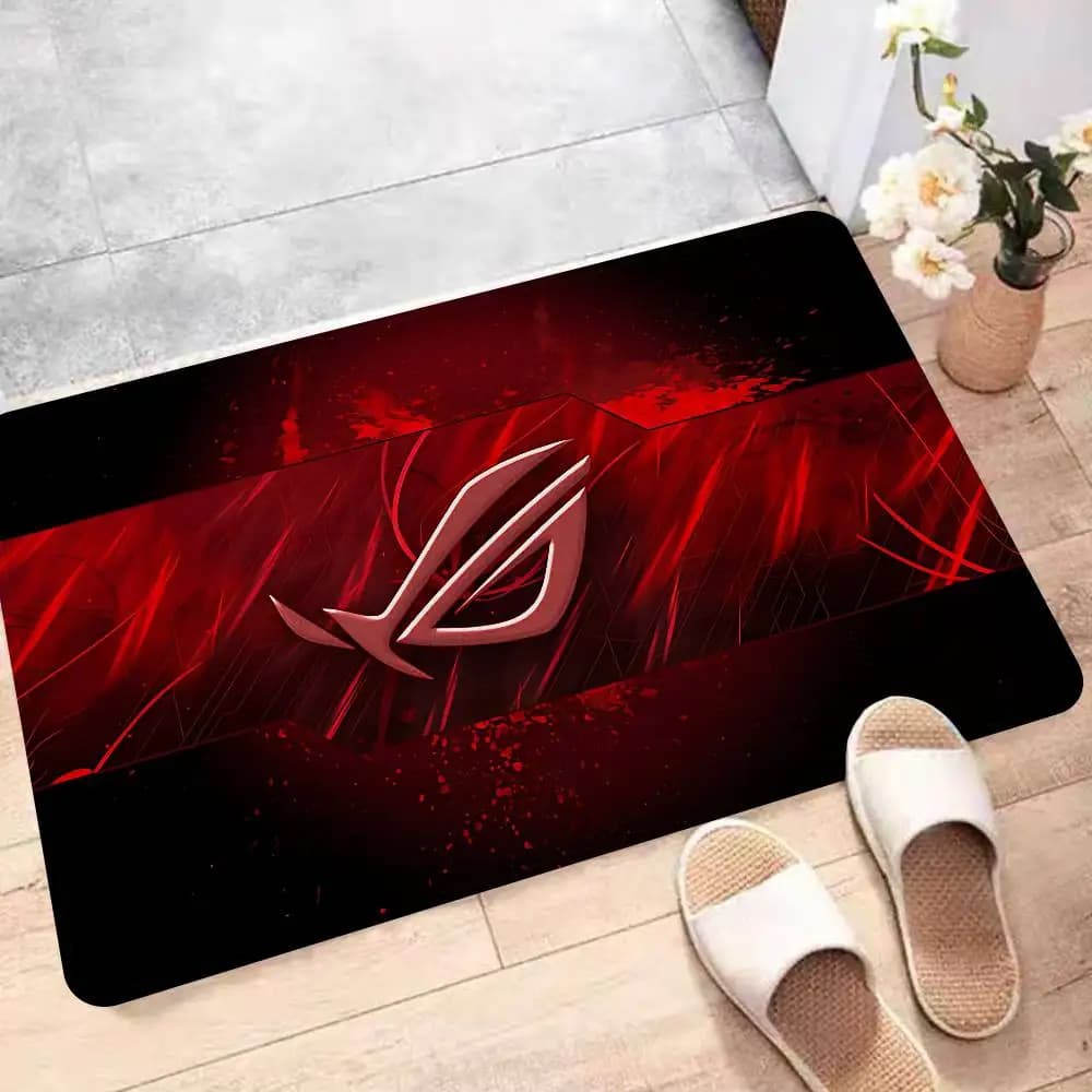A-AsuS-S R-ROG LOGO Children's Kitchen Mat, Bedroom Decoration, Balcony, Non-slip Zerbino, Living Room, Alfombra