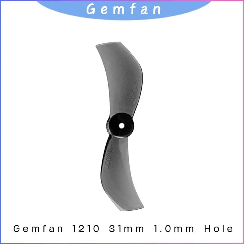 4 Pairs Gemfan 1210 31mm 2-Blade Propeller 1.0mm Shaft Hole for Tiny Whoop FPV Drone - Durable PC Freestyle Micro DIY