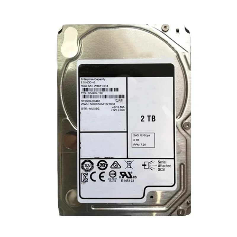 Software hardware per computer Nuovo originale ST2000NX0273 0433 2T 7.2K 2.5 12GB Disco rigido Scrap Disco rigido esterno Server HDD