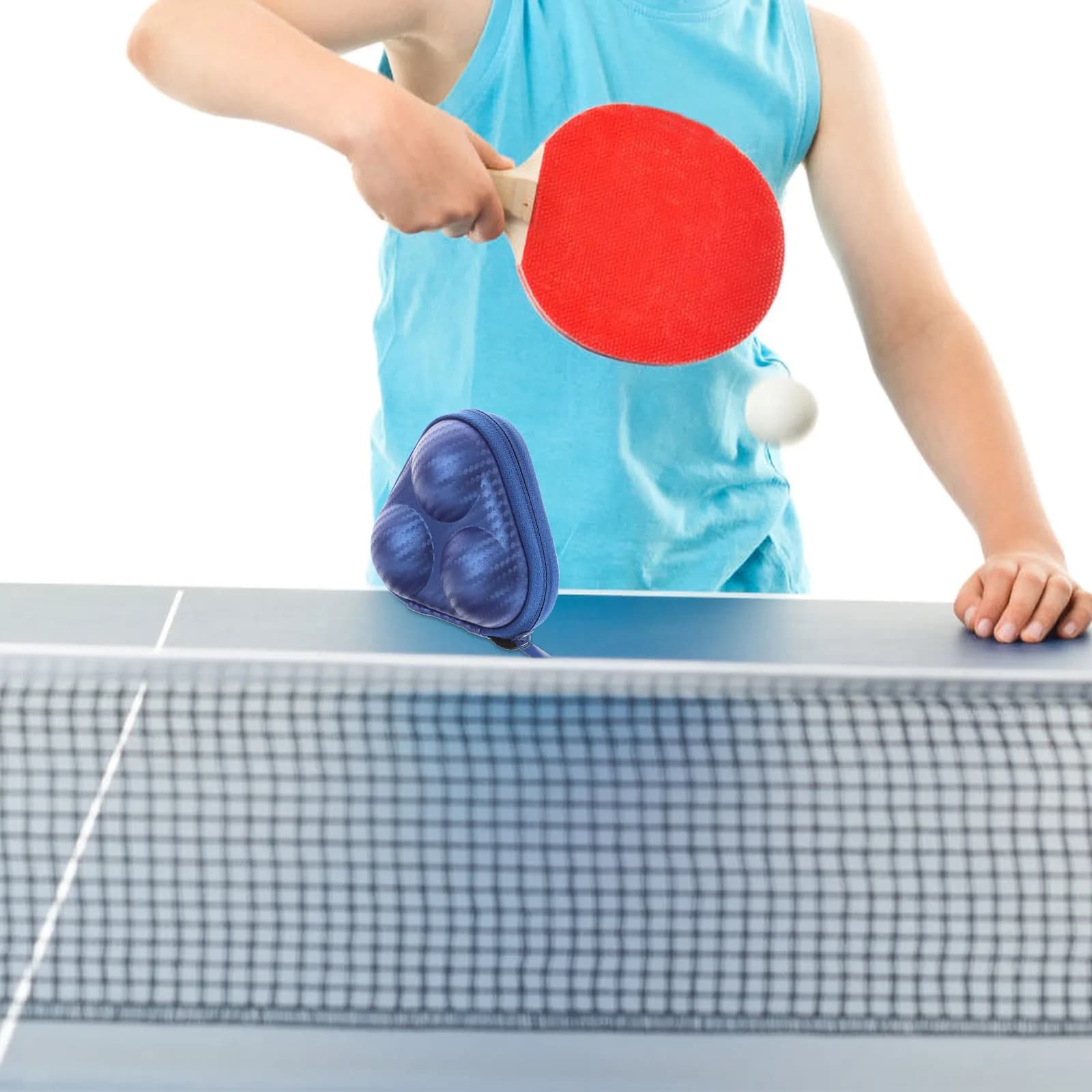 Borsa per palline da ping pong Bell'aspetto Confortevole utilizzo Materiale resistente in poliestere Eva Soluzione di stoccaggio sicura per lo sport