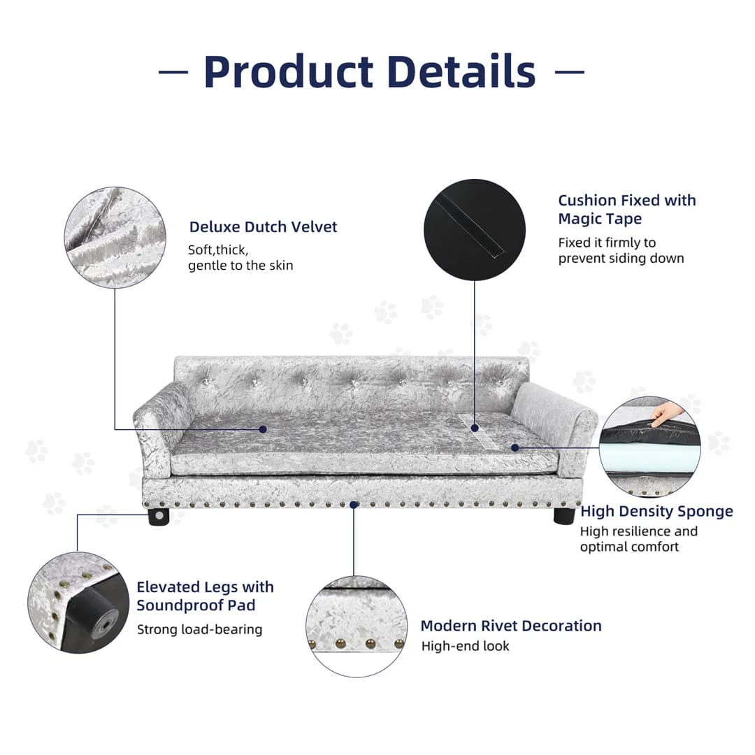 Pet Sofa Kennel Cat Litter Small Pet Bed Dog Supplies Cute Teddy Pet Sofa Universal in All Seasons
