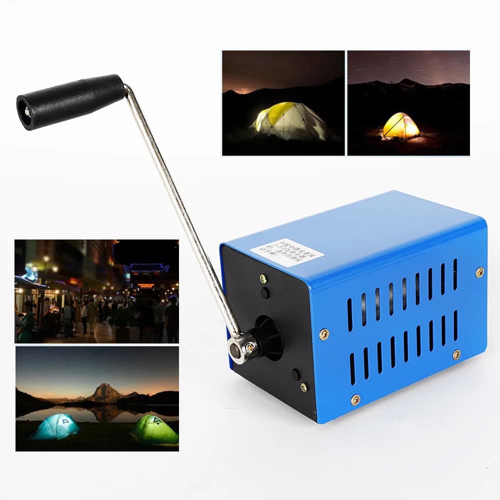Generatore multifunzione 20W dinamo manuale caricatore a manovella generatore USB generatore portatile di emergenza per viaggi in campeggio