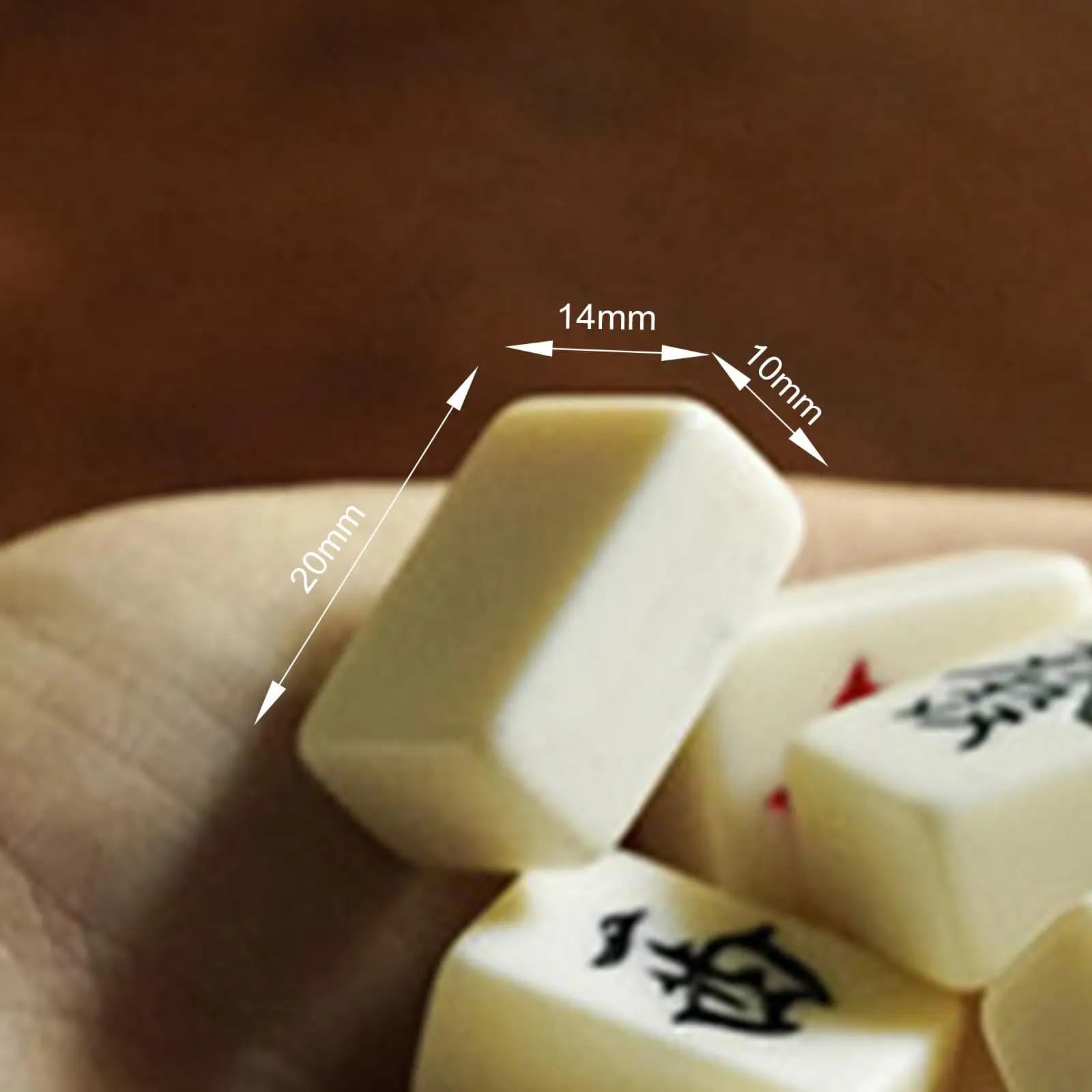 Chinese Mini Mahjong Set Table Game Activity Games Toys Tiles Game for Home Travel