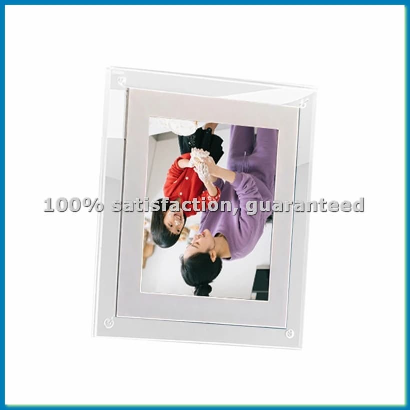 Cornice digitale per foto in acrilico WIFI, display da 10,1 pollici, schermo IPS, memoria da 32 GB, porta porta rettrotato digitale, presa UK-ABWO