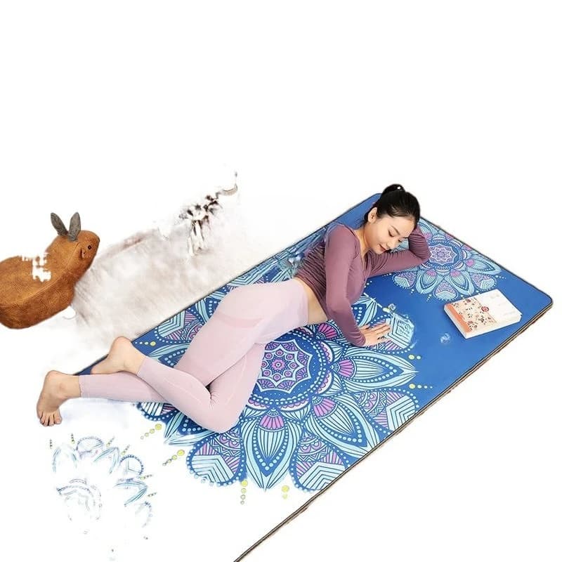 Yoga mat in graphene and carbon crystal, for home and living room, mobile and electric