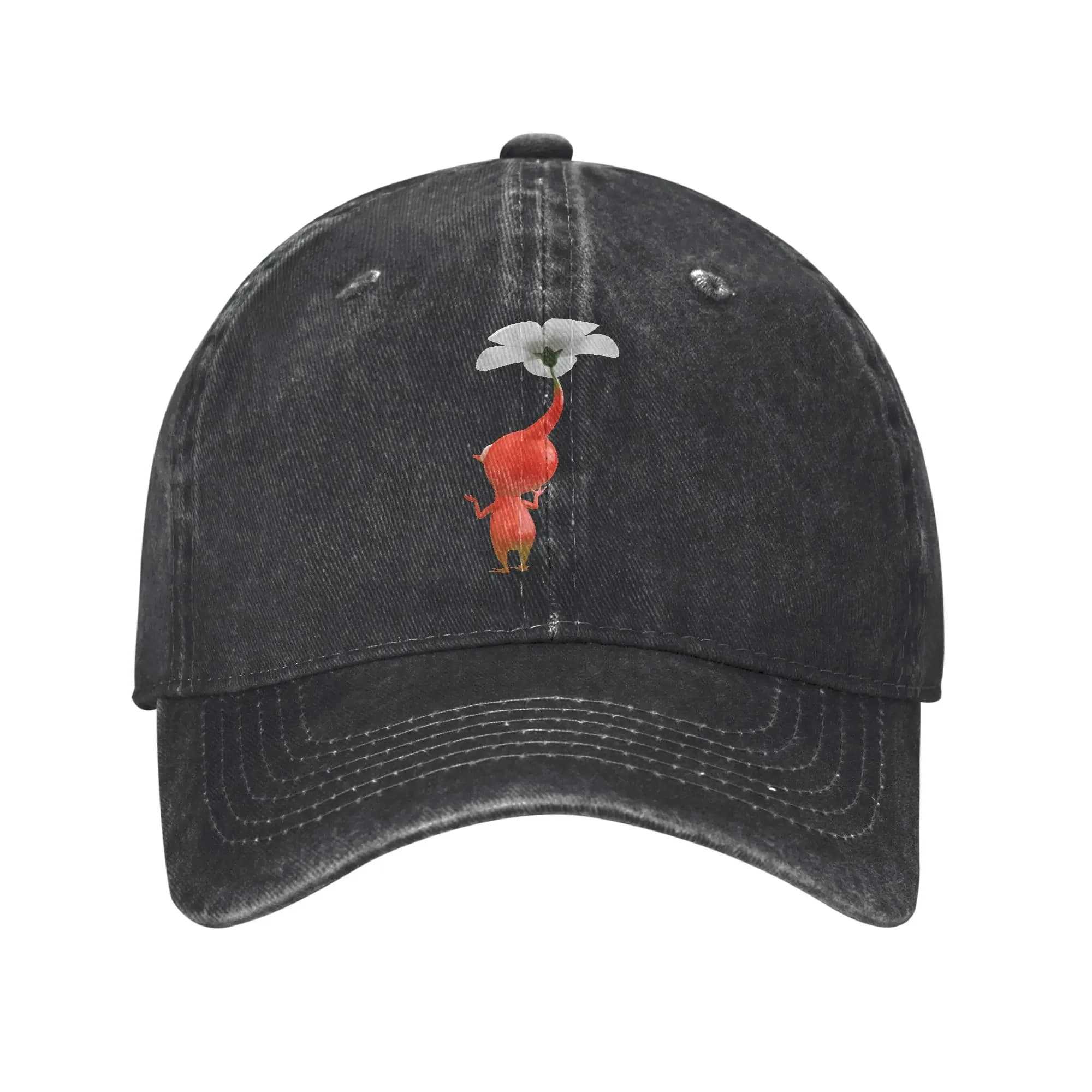 Summer Cute Pikmins Baseball Cap Sun Sun-Proof Design Washed Trucker Hat Couple Women Casual Hunting Camping Baseball Caps