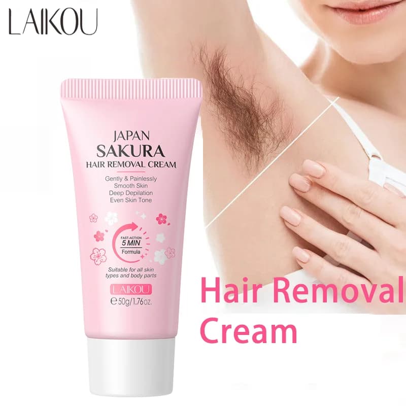 LAIKOU Hair Removal Cream For Men Women Body Intimate Areas Skin Care Moisturizing 50g