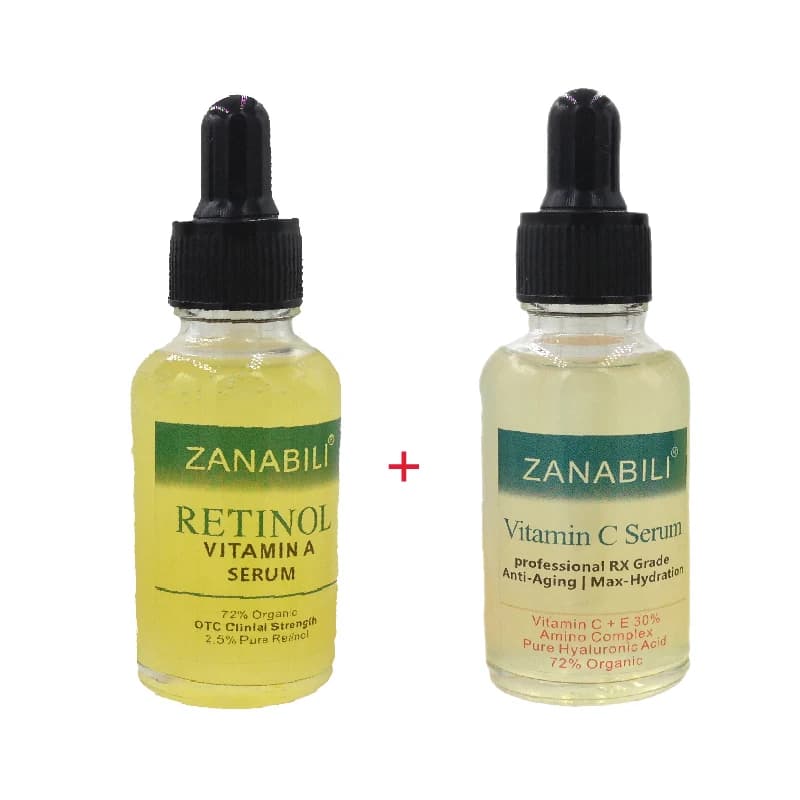 Retinol Serum for Face with Vitamin A and C 30ML+30ML