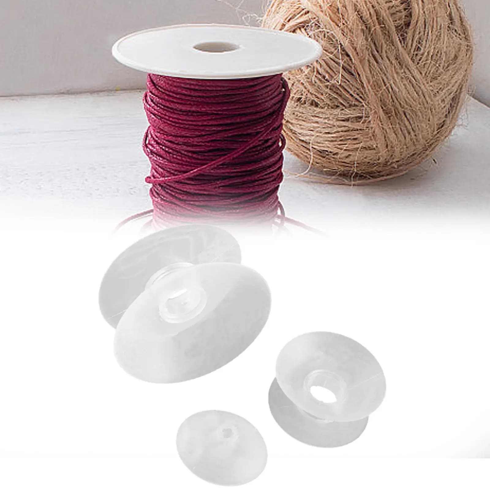 3Pcs Empty Spools Bobbin Spools Tangleproof Wire Weaving Bobbins Sewing Tool for Wire Cross Stitch Beading Lace Beginners