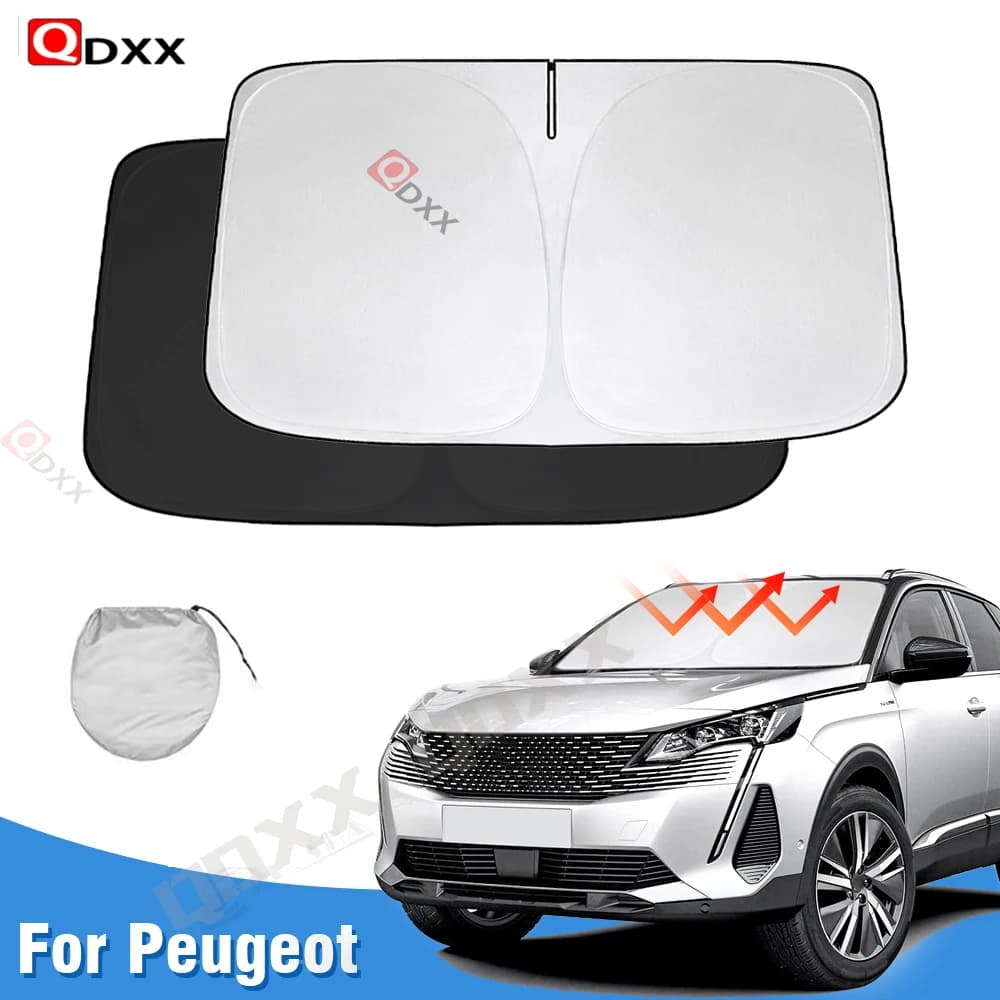 Parabrezza Parasole Per Peugeot 3008 2017-2023 Finestra Parasole Visiera Protezione Pieghevole Blocchi Raggi UV Mantenere Il Tuo Auto di Raffreddamento