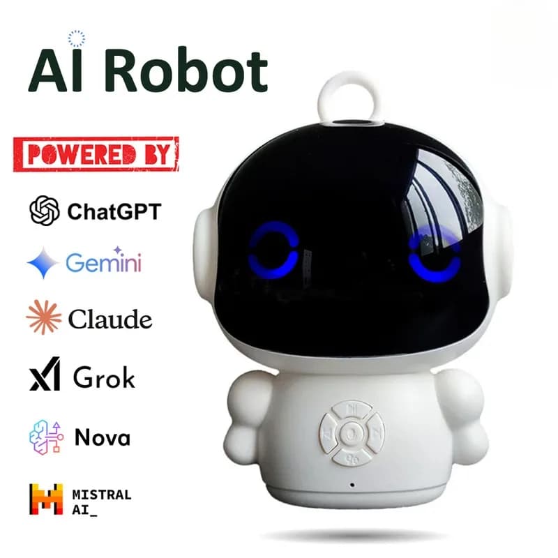 Nuovo Robot Interattivo 2025 con Riconoscimento Vocale AI per l'Educazione Precoce dei Bambini, Giocattolo Educativo con Funzione di Racconto Storie e Chatbot Compagno