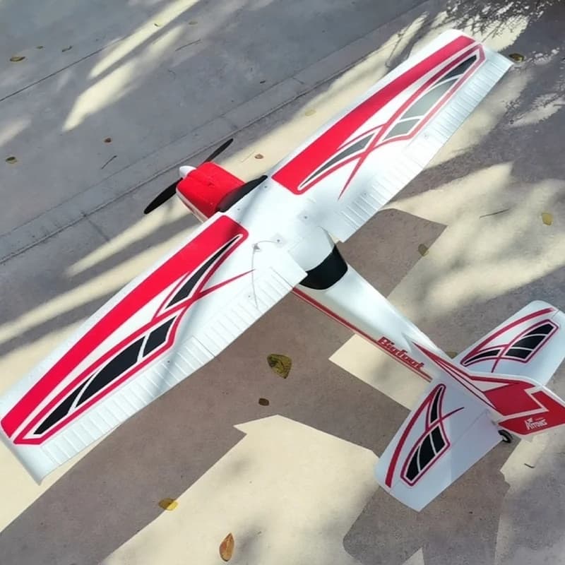 Aeromodello Blue Arrow 1300mm, Aereo Elettrico Telecomandato per Fuoristrada, Modello Base per Principianti, Assemblaggio Esterno ad Ala Fissa